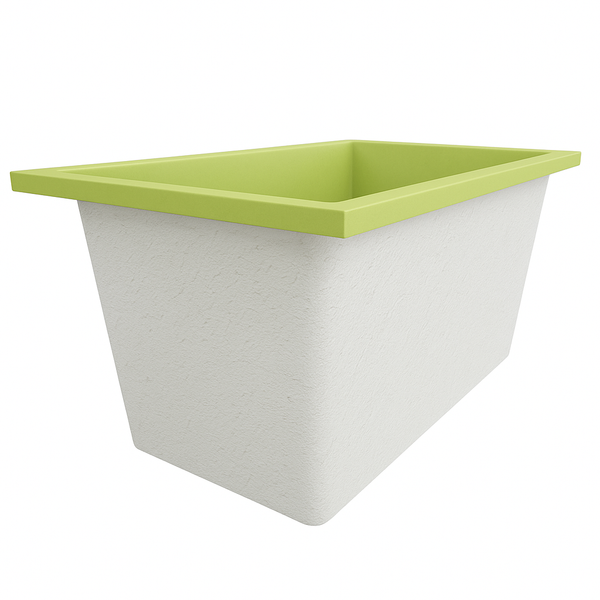 Omnitub Solo Supreme 1250 x 850 UK deep soaking tub 600mm depth rectangular - styled setting 4