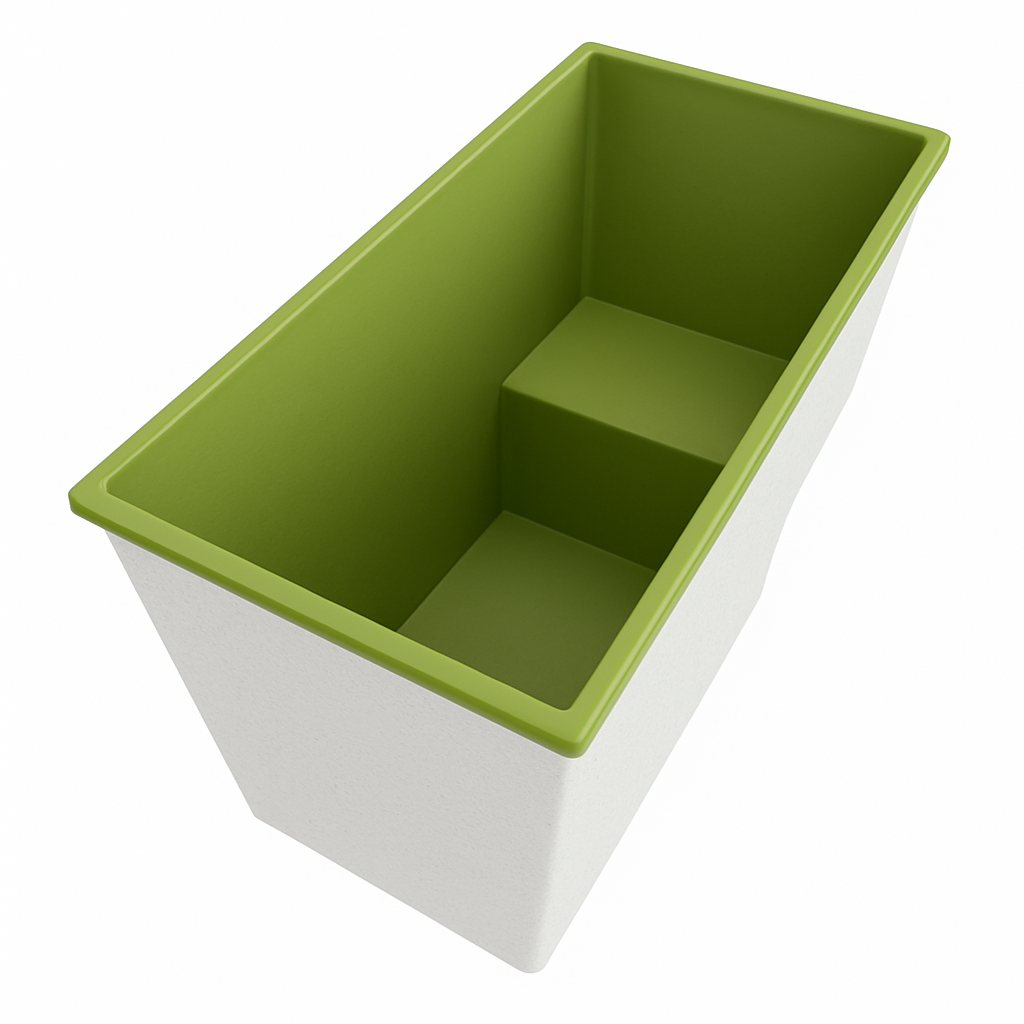 1495 x 800 Seated Soaking Tub – 1000mm Depth – Rectangular – Omnitub