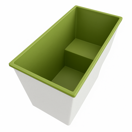 Deep Bathtub With Seat 1495 L x 800 W x 1000 Depth Handmade by Omnitub