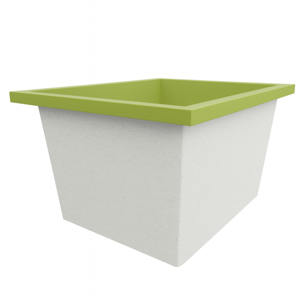 Omnitub Solo Extra 1150 x 900 handmade UK deep soaking tub 600mm depth rectangular - configuration detail 5