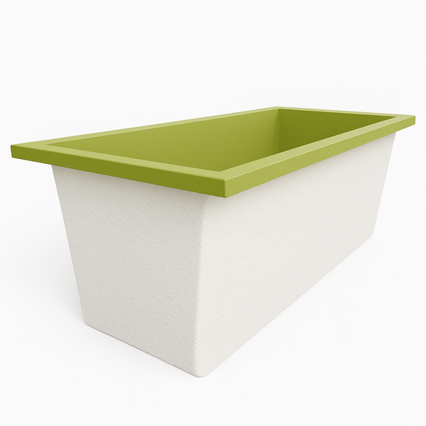 Omnitub Deluxe 1700 x 750 handmade UK deep soaking tub 600mm depth rectangular - bathroom installation 5