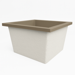 Deep Bathtub 1050 L x 1050 W x 600 Soaking Depth Handmade by Omnitub