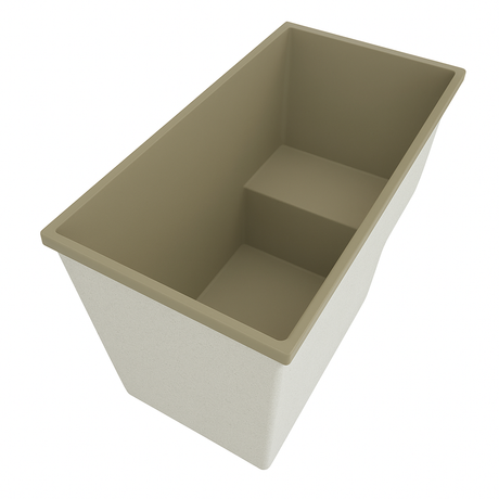 Deep Bathtub With Seat 1495 L x 800 W x 1000 Depth Handmade by Omnitub