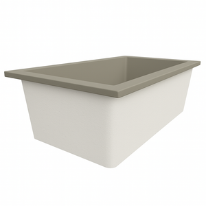 Deep Bathtub 1750 L x 950 W x 600 Soaking Depth Handmade by Omnitub