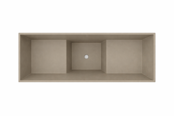 Omnitub 1500 x 700 seated soaking tub 1000mm depth - product detail 4