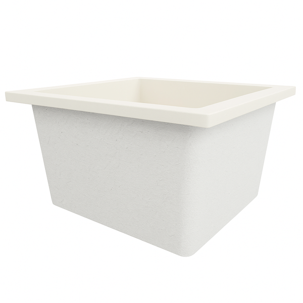 Omnitub Duo Square 1050 x 1050 deep soaking tub 600mm depth square - lifestyle setting 4