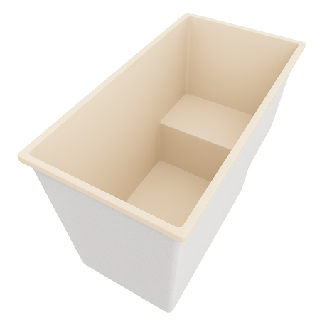 Deep Bathtub With Seat 1495 L x 800 W x 1000 Depth Handmade by Omnitub