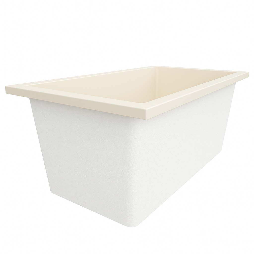 1600 x 800 Deep Soaking Tub – 600mm Depth – Rectangular – Omnitub