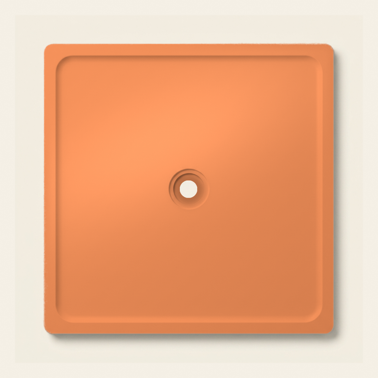 OMN-V5B Mandarin Orange — 1500 x 1500 shower tray