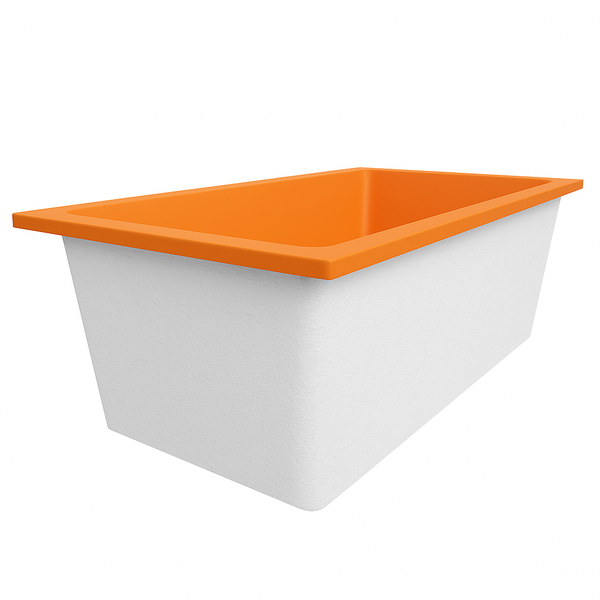 Omnitub Deluxe Plus 1800 x 800 handmade UK deep soaking tub 600mm depth rectangular - installed in bathroom 5