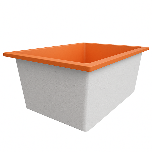 Omnitub Solo Plus 1250 x 1050 handmade UK deep soaking tub 600mm depth wide rectangular - close-up detail 5