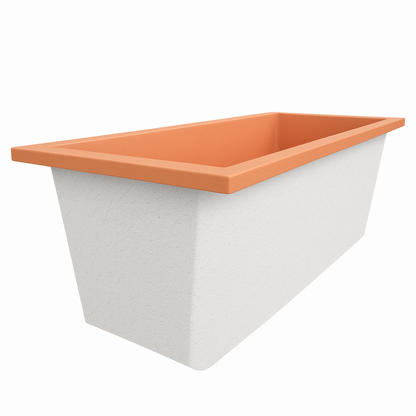 Omnitub Deluxe 1700 x 750 handmade UK deep soaking tub 600mm depth rectangular - design feature 5