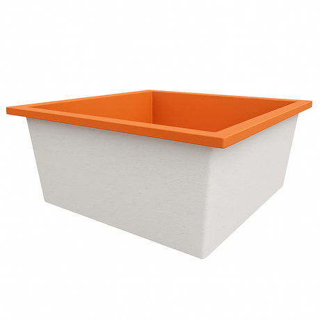 Deep Bathtub 1400 L x 1400 W x 600 Soaking Depth Handmade by Omnitub