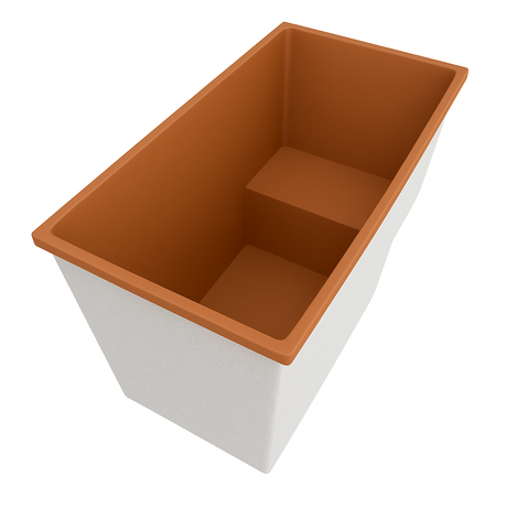 Deep Bathtub With Seat 1495 L x 800 W x 1000 Depth Handmade by Omnitub