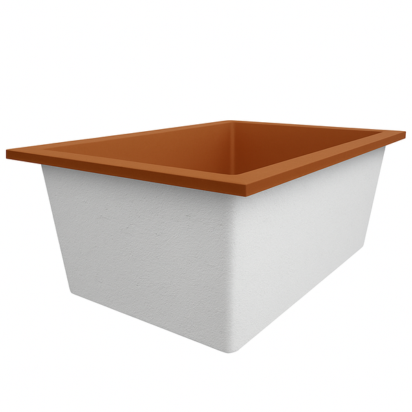 Omnitub Solo Plus 1250 x 1050 handmade UK deep soaking tub 600mm depth wide rectangular - lifestyle setting 5
