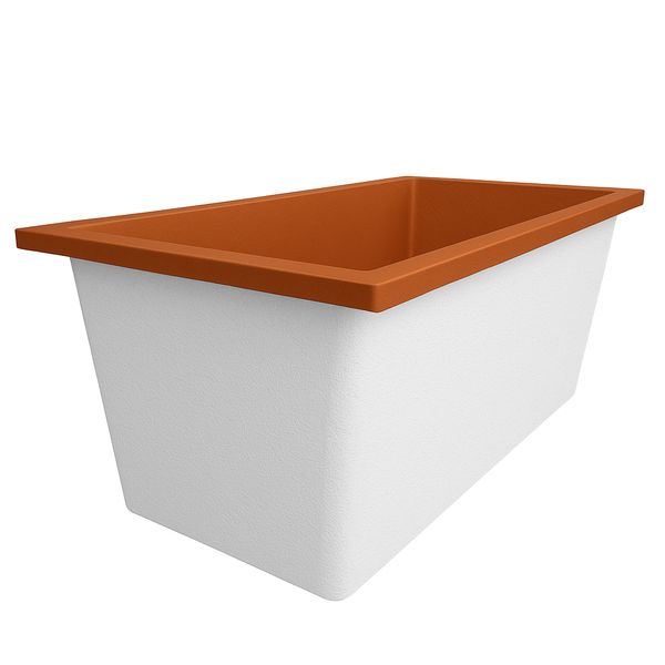 Omnitub Solo Extreme 1600 x 800 handmade UK deep soaking tub 600mm depth rectangular - bathroom installation 5