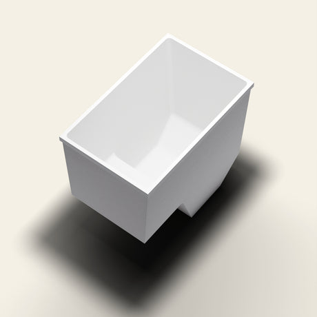 1100 x 700 Matte Seated Soaking Tub by Omnitub — in_corner [render:seated-matte-in_corner]