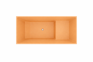 Baignoire à assise profonde 1100 L x 700 W x 1000 H Baignoire de trempage japonaise d'Omnitub