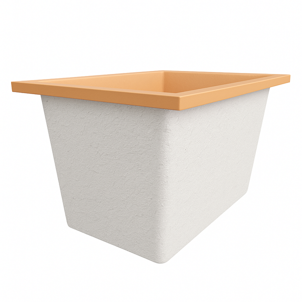 Omnitub Solo Max 1050 x 800 handmade UK deep soaking tub 600mm depth rectangular - product overview 4