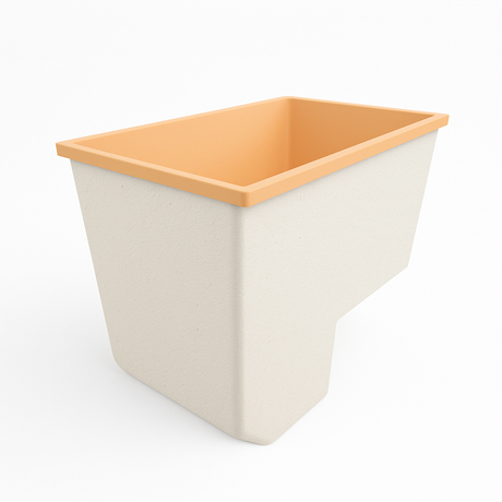 Deep Bathtub With Seat 1100 L x 1100 W x 1000 Depth Handmade by Omnitub