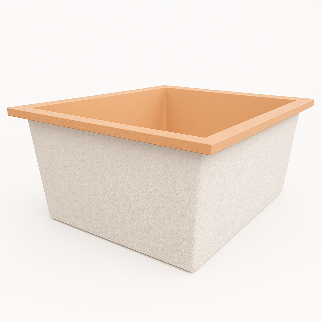 1400 L x 1200 W x 625 H. Bain profond. Omnitub Duo Flow