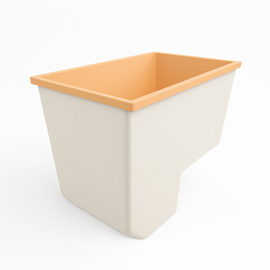 Deep Bathtub With Seat 1100 L x 700 W x 1000 Depth Handmade by Omnitub