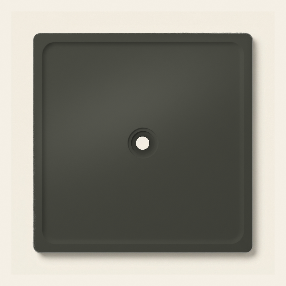 OMN-V5B Midnight Green — 1500 x 1500 shower tray