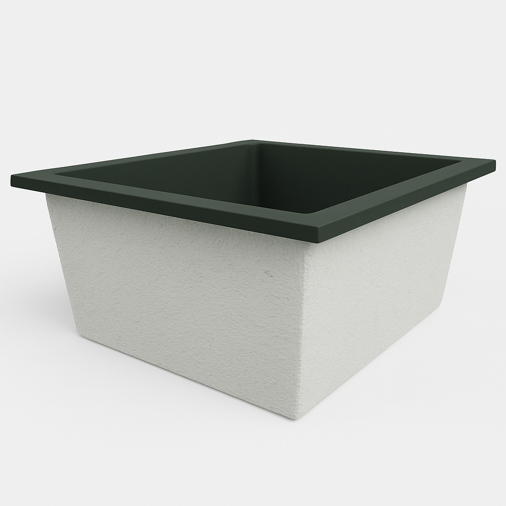 1400 L x 1200 W x 625 H. Bain profond. Omnitub Duo Flow