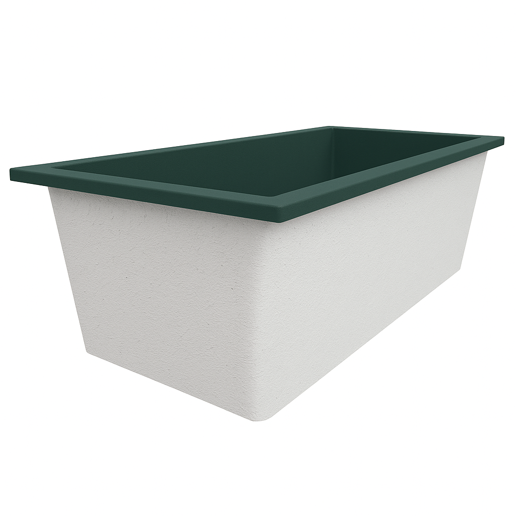 1900 L x 900 W x 625 H. Bain profond. Omnitub de luxe supplémentaire