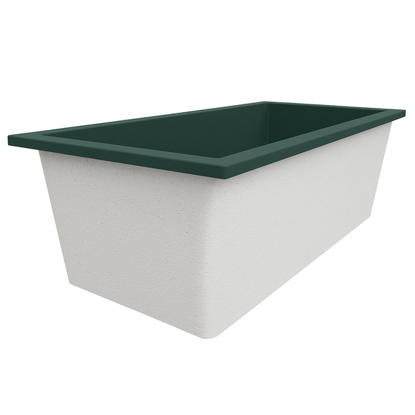 Omnitub Deluxe Plus 1800 x 800 handmade UK deep soaking tub 600mm depth rectangular - finish and texture 5