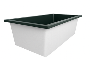 Deep Bathtub 1750 L x 950 W x 600 Soaking Depth Handmade by Omnitub