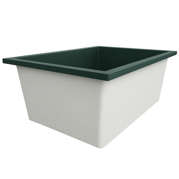 Omnitub Solo Plus 1250 x 1050 handmade UK deep soaking tub 600mm depth wide rectangular - bathroom installation 5