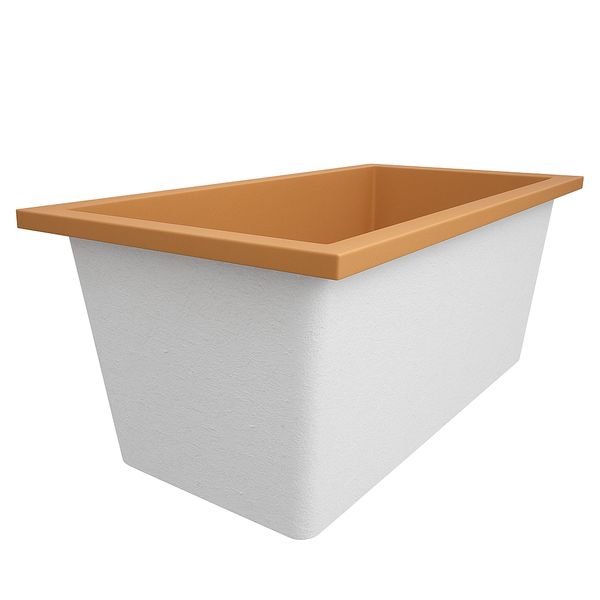 Omnitub 1500 x 800 deep soaking tub 600mm depth rectangular - gallery image 4