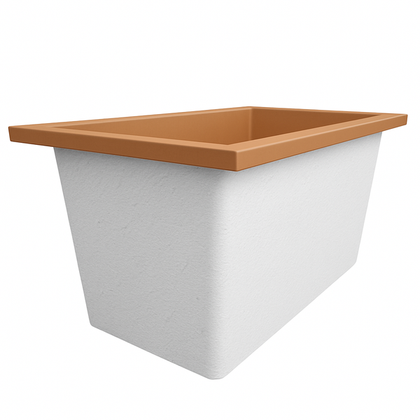 Omnitub Solo Supreme 1250 x 850 UK deep soaking tub 600mm depth rectangular - main product view 5