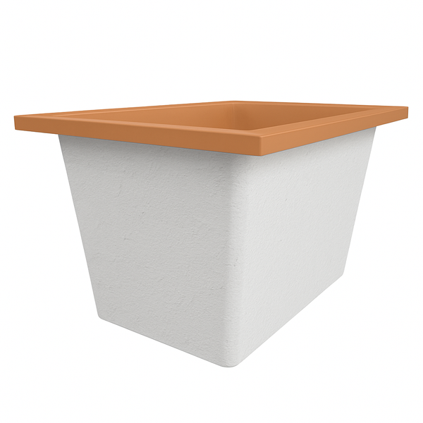 Omnitub Solo Max 1050 x 800 handmade UK deep soaking tub 600mm depth rectangular - feature highlight 4