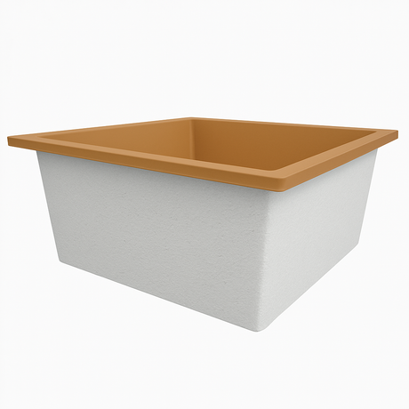 Deep Bathtub 1400 L x 1400 W x 600 Soaking Depth Handmade by Omnitub