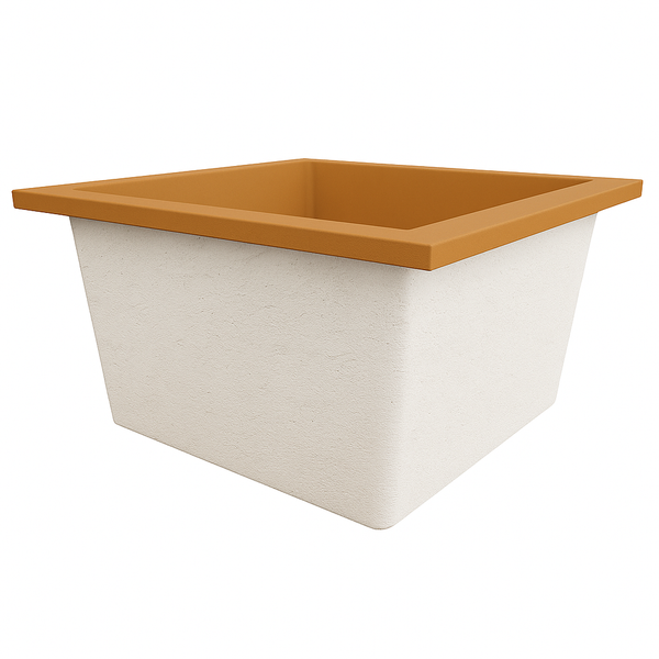 Omnitub Duo Square 1050 x 1050 deep soaking tub 600mm depth square - bathroom installation 4