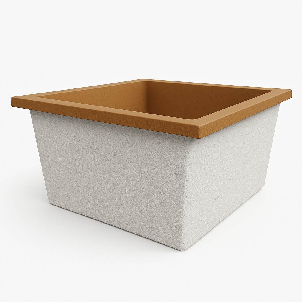 1400 L x 1200 W x 625 H. Bain profond. Omnitub Duo Flow