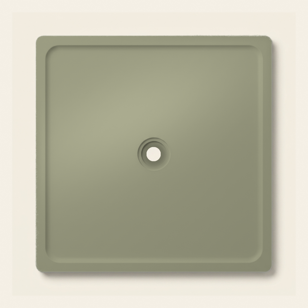 OMN-V5B Mineral Green — 1500 x 1500 shower tray