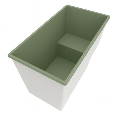 Deep Bathtub With Seat 1495 L x 800 W x 1000 Depth Handmade by Omnitub