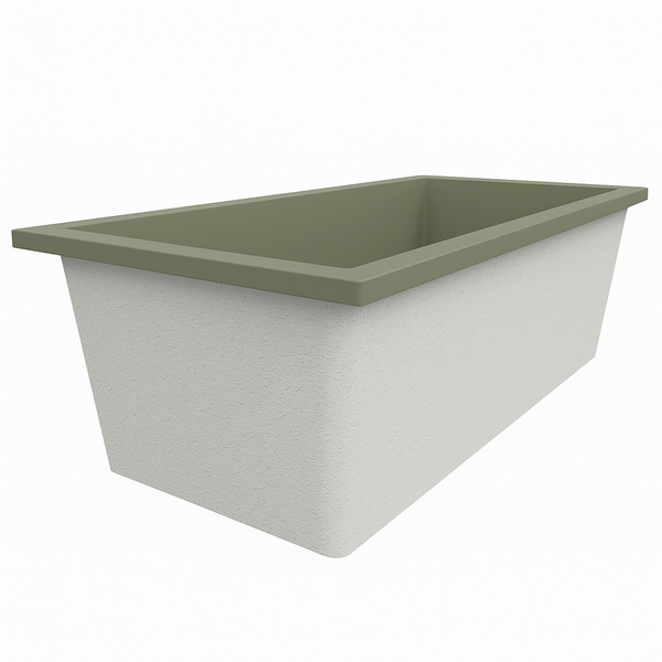 Omnitub Deluxe Plus 1800 x 800 handmade UK deep soaking tub 600mm depth rectangular - bathroom installation 5