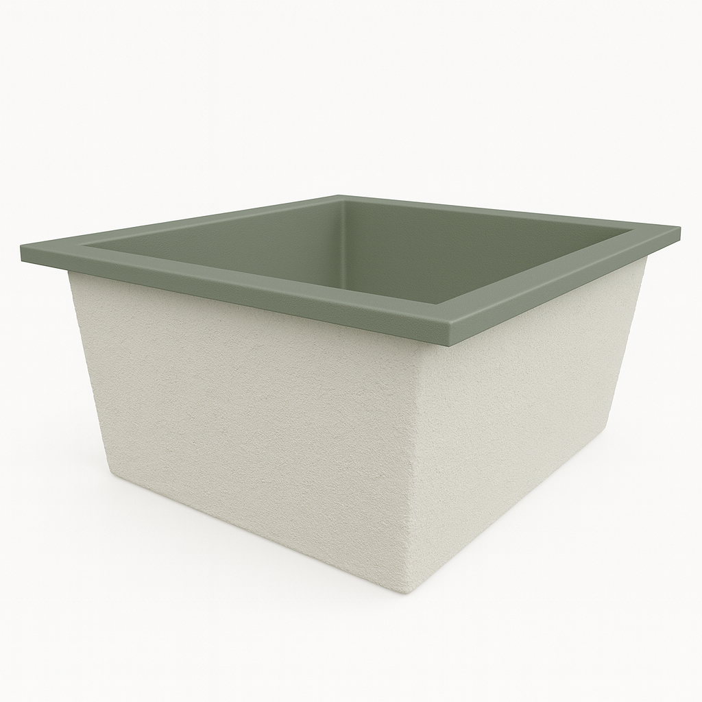 1400 L x 1200 W x 625 H. Bain profond. Omnitub Duo Flow