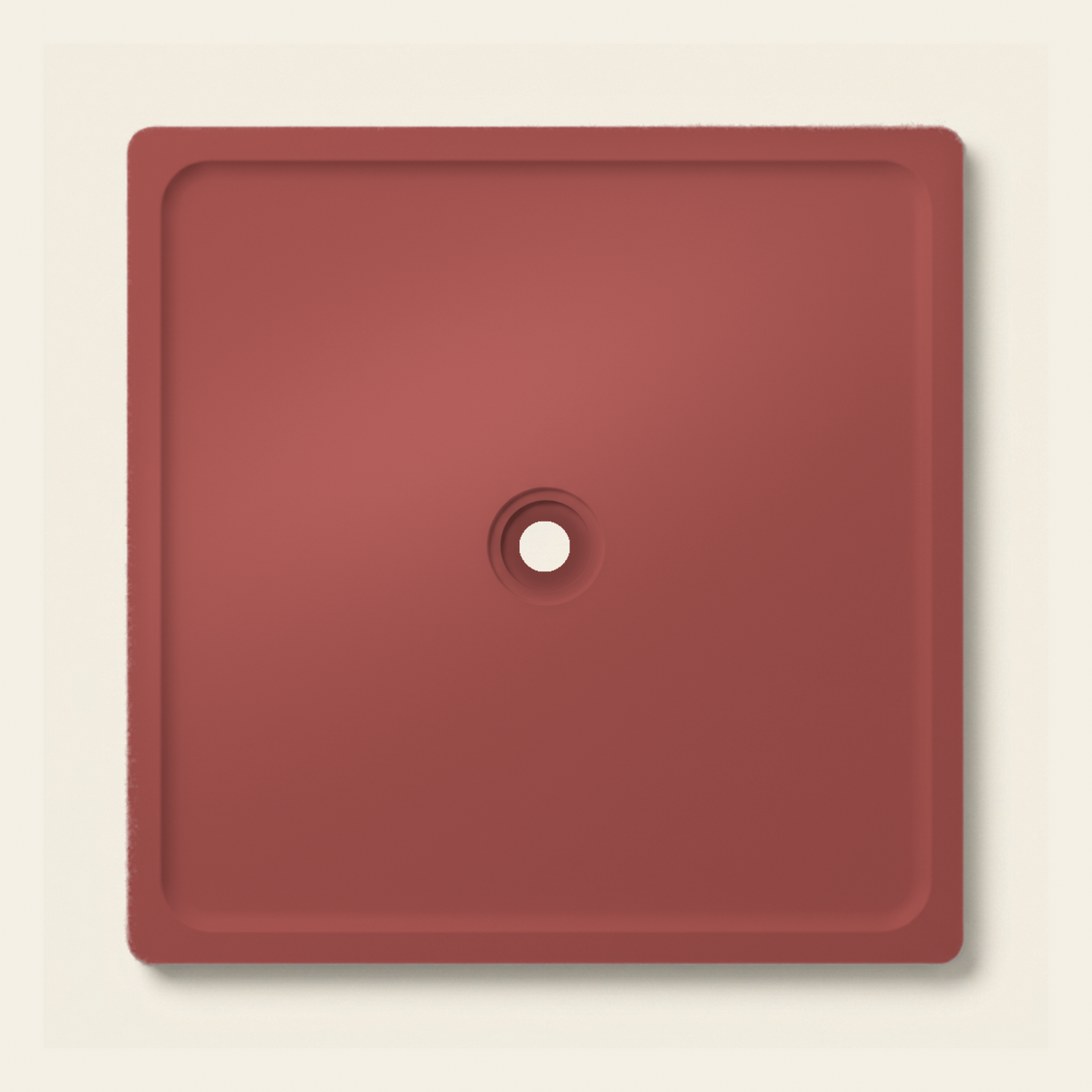 OMN-V5B Misty Red — 1500 x 1500 shower tray