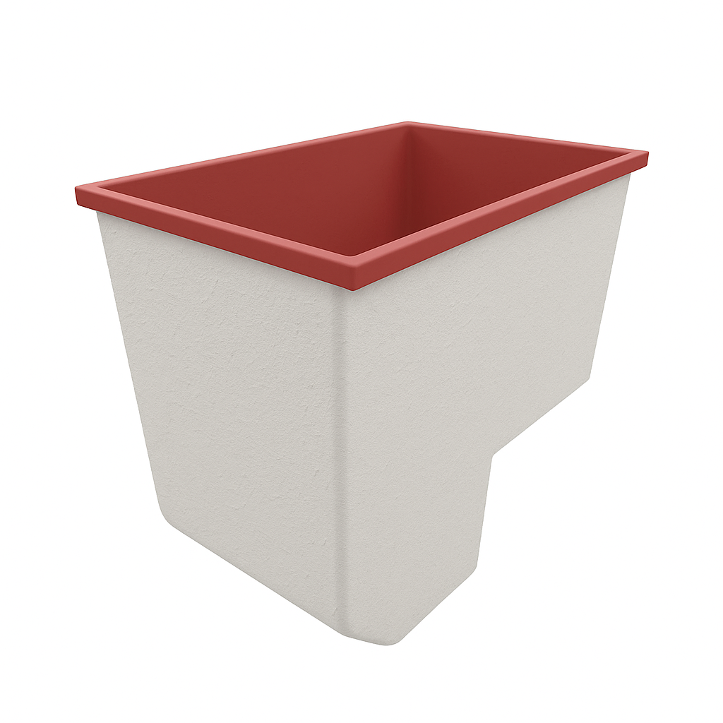 Deep Bathtub With Seat 1100 L x 700 W x 1000 Depth Handmade by Omnitub