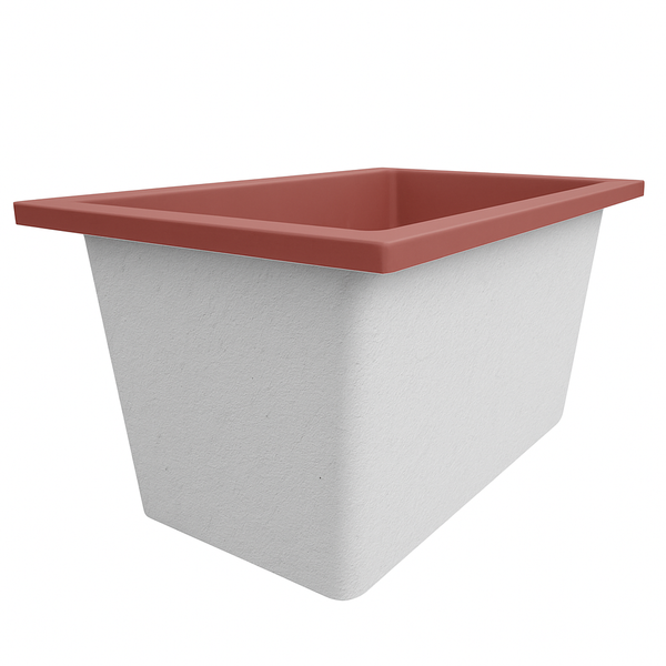 Omnitub Solo Supreme 1250 x 850 UK deep soaking tub 600mm depth rectangular - interior detail 5