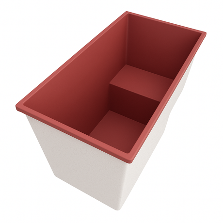 Deep Bathtub With Seat 1495 L x 800 W x 1000 Depth Handmade by Omnitub