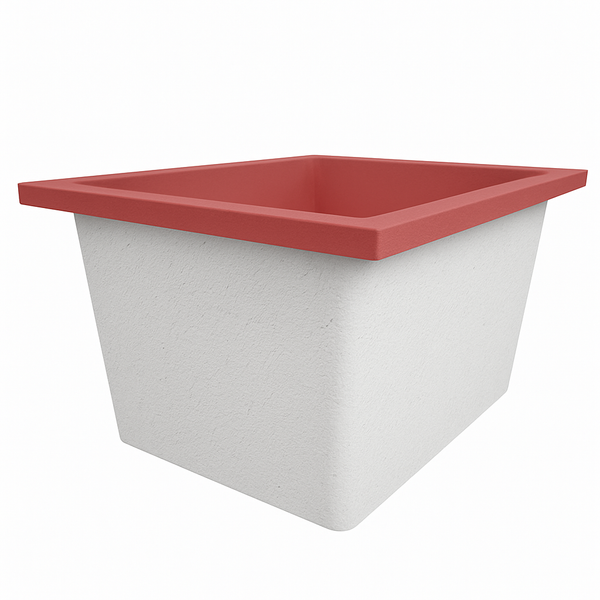 Omnitub Solo Extra 1150 x 900 handmade UK deep soaking tub 600mm depth rectangular - close-up detail 6