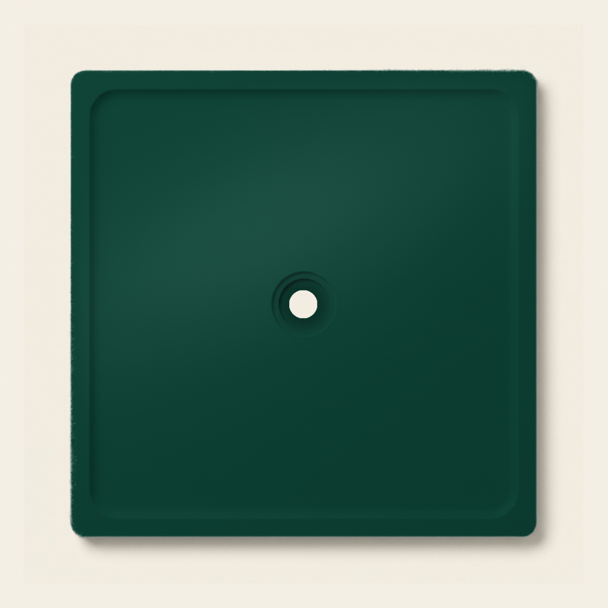 OMN-V5B Moss Green — 1500 x 1500 shower tray