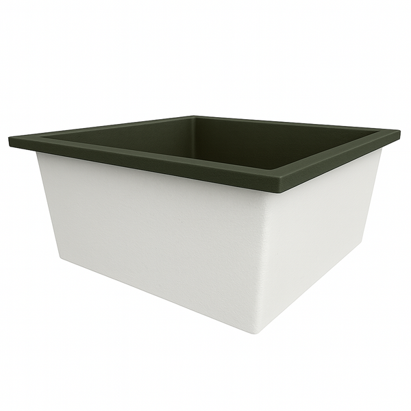 Omnitub 1400 x 1400 deep soaking tub 600mm depth square - additional view 4