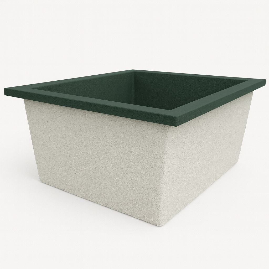 1400 L x 1200 W x 625 H. Bain profond. Omnitub Duo Flow